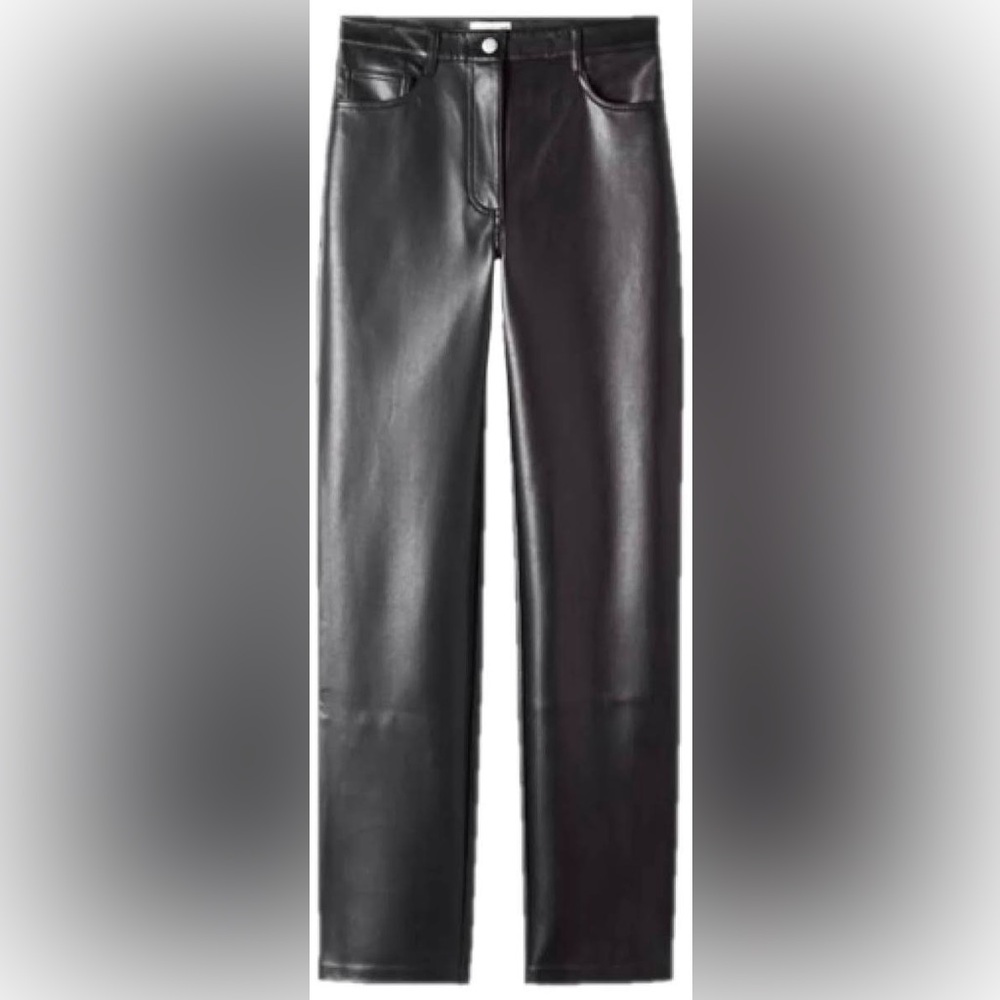 Wilfred Black Leather Pants